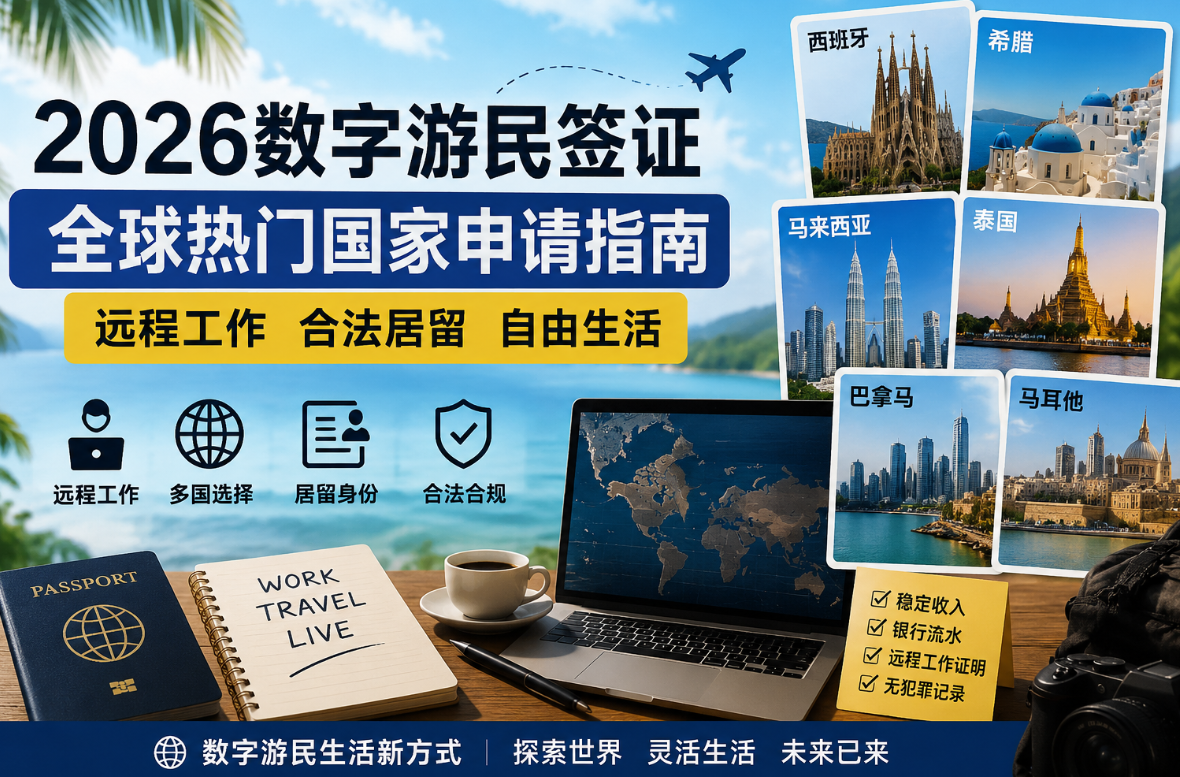2026数字游民签证有哪些